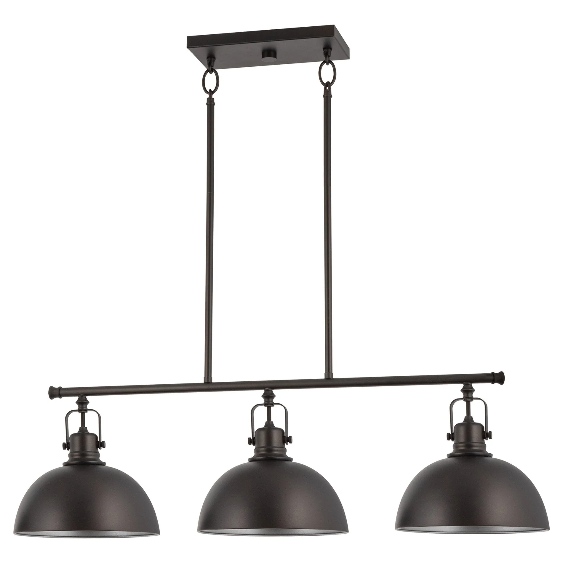 Belle 34 3-Light Modern Industrial Kitchen Island Light
