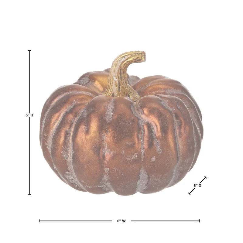 6  Autumn Pumpkin Set of 2 - strofoam:90% plastic:10%