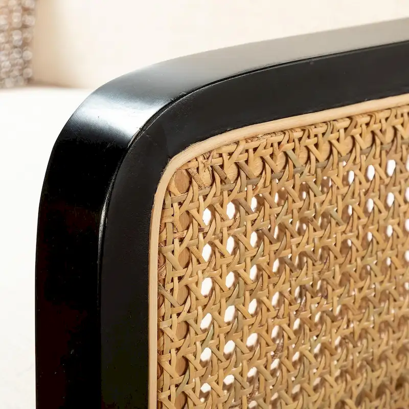 Carmina Modern Bohemian Upholstered Accent Armchair with Wood Legs Set of 2 by HULALA HOME