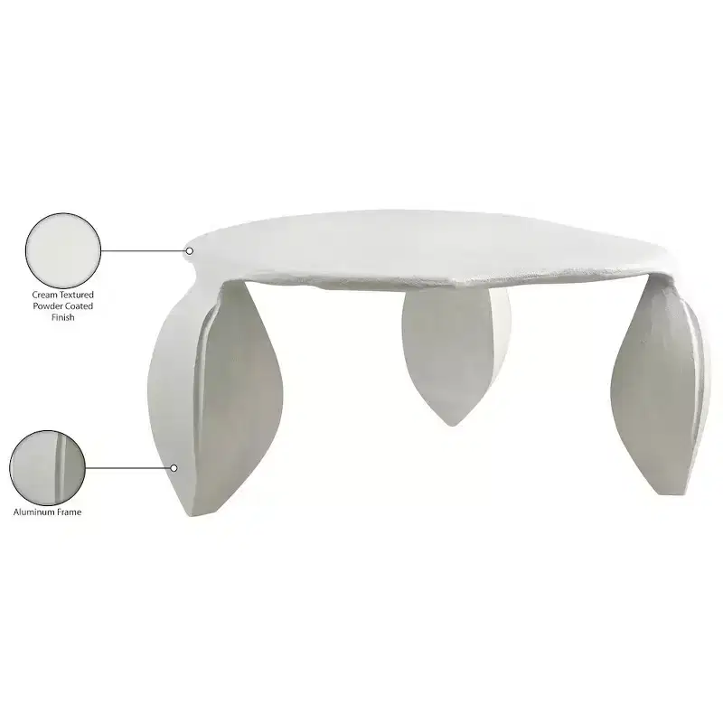 Meridian Furniture Pueblo Aluminum Coffee Table