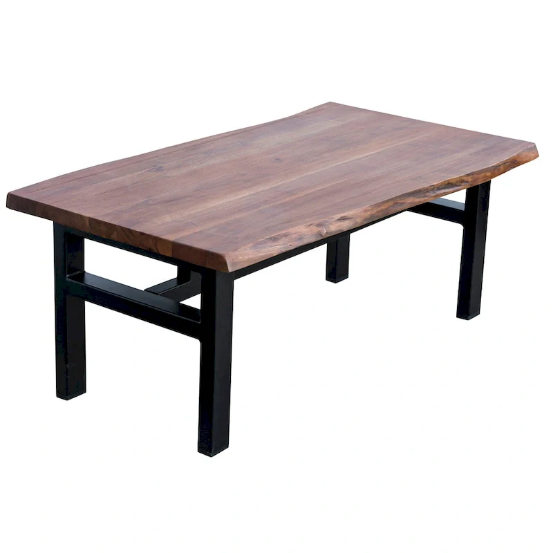 Acacia Live Edge Trestle Coffee Table