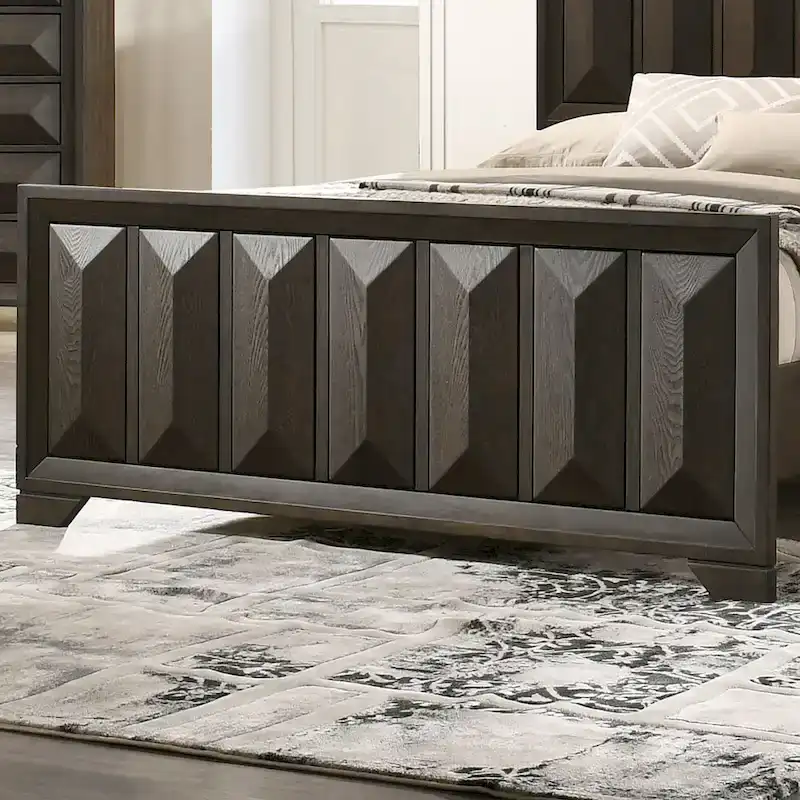 Furniture of America Uppon Transitional Espresso Wood 3-Piece Panel Bedroom Set