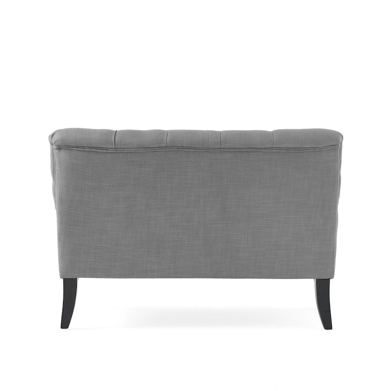 Nicole Polyester Blend Fabric Settee by Christopher Knight Home - 29.25L x 43.75W x 30.50H