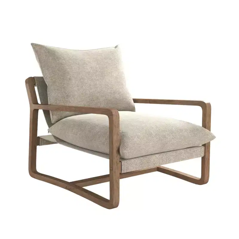 RealRooms Mika Upholstered Sling Accent Chair