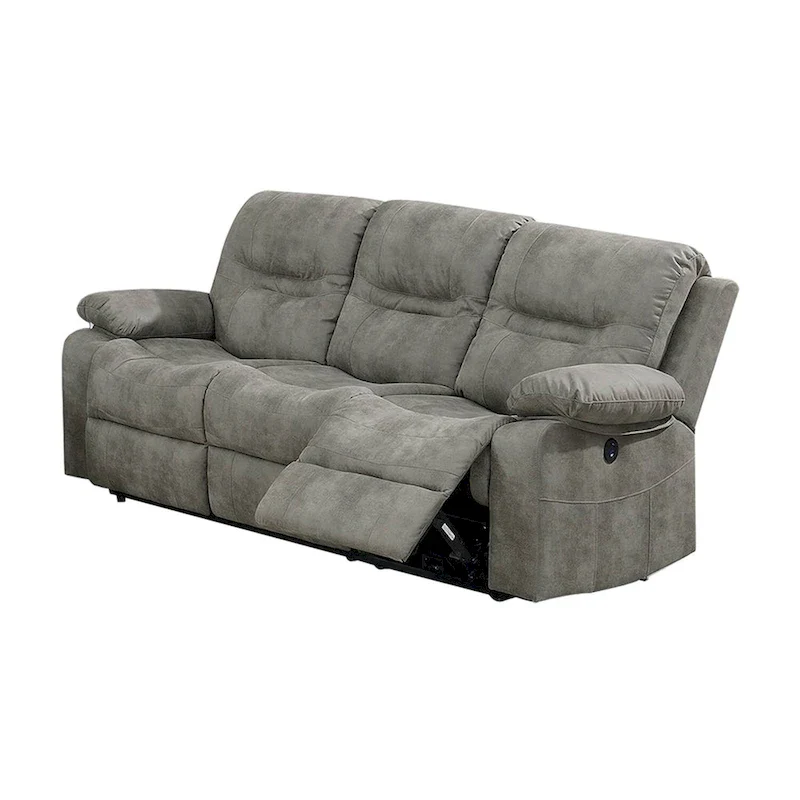 Breathable Leatherette Power Sofa