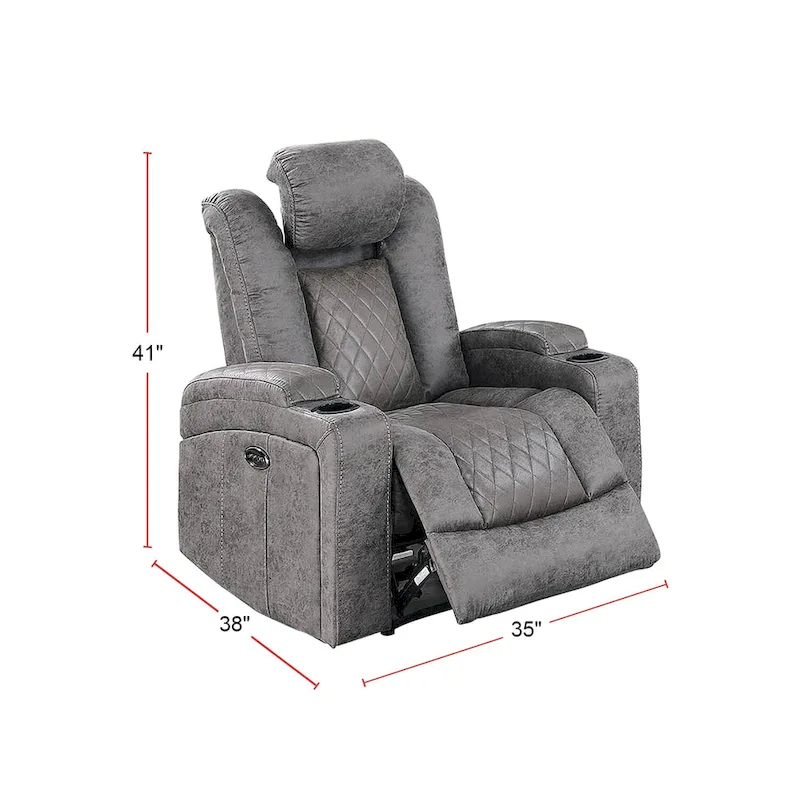 Power Recliner With Cup Holders