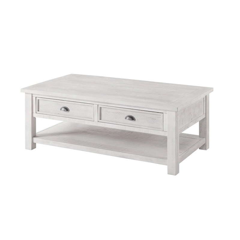 The Gray Barn Downington Solid Wood 2-Drawer Coffee Table
