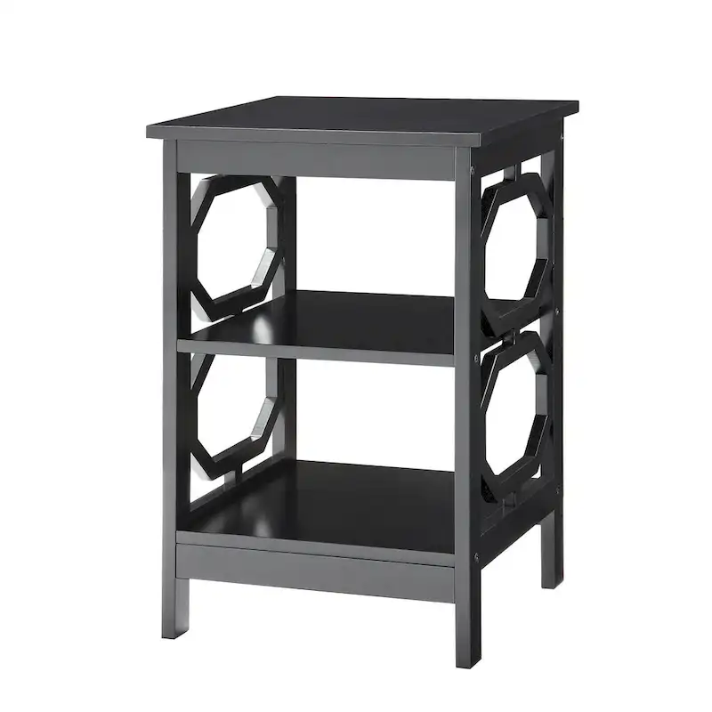 Convenience Concepts Omega End Table with Shelves