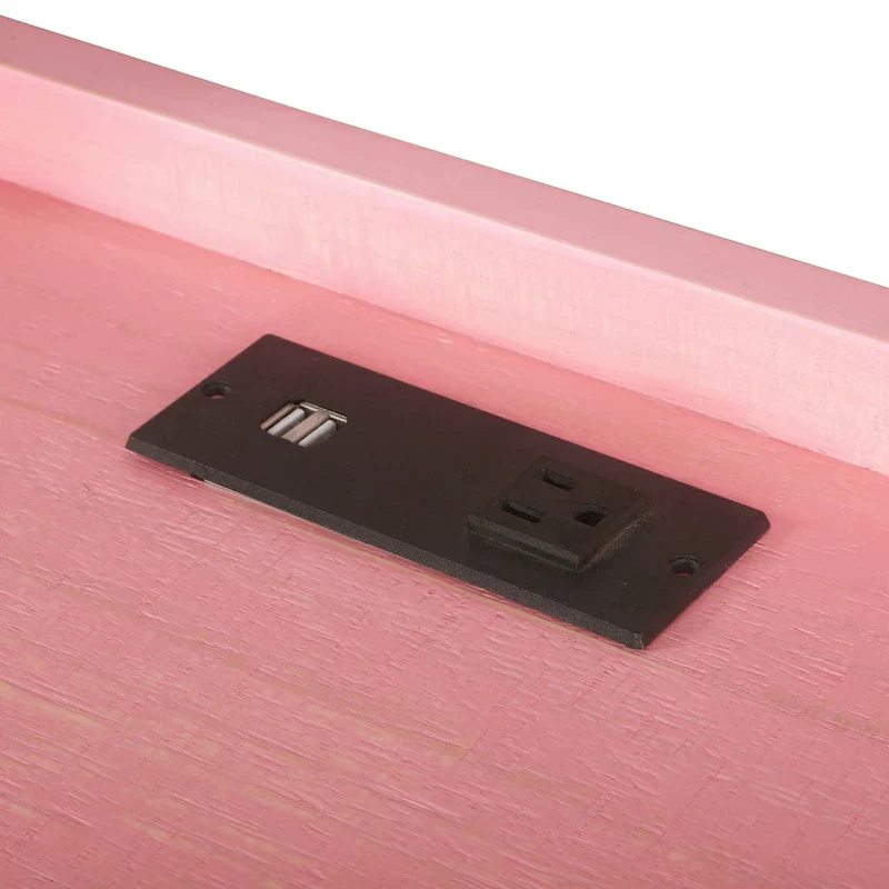 Magnus Industrial 59-inch Metal Computer Desk with USBs by