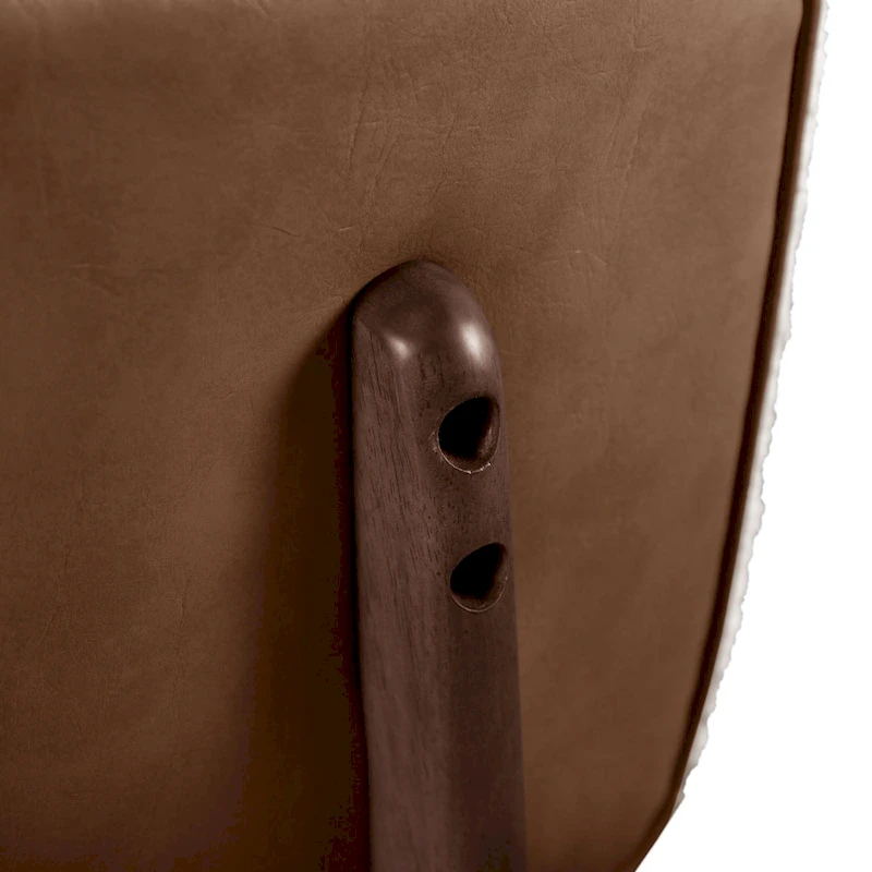 Furniture of America Beau II Mid-century 2-Pack Walnut Dining Chair Set with Boucle Upholstery