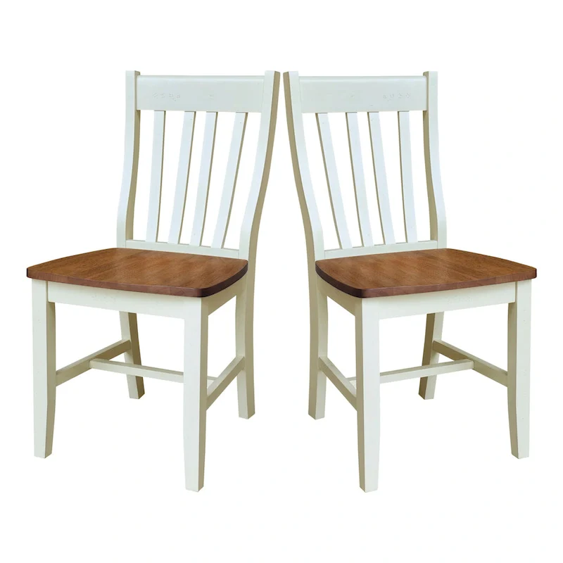 Quince Solid Wood Schoolhouse Chairs, Set of 2
