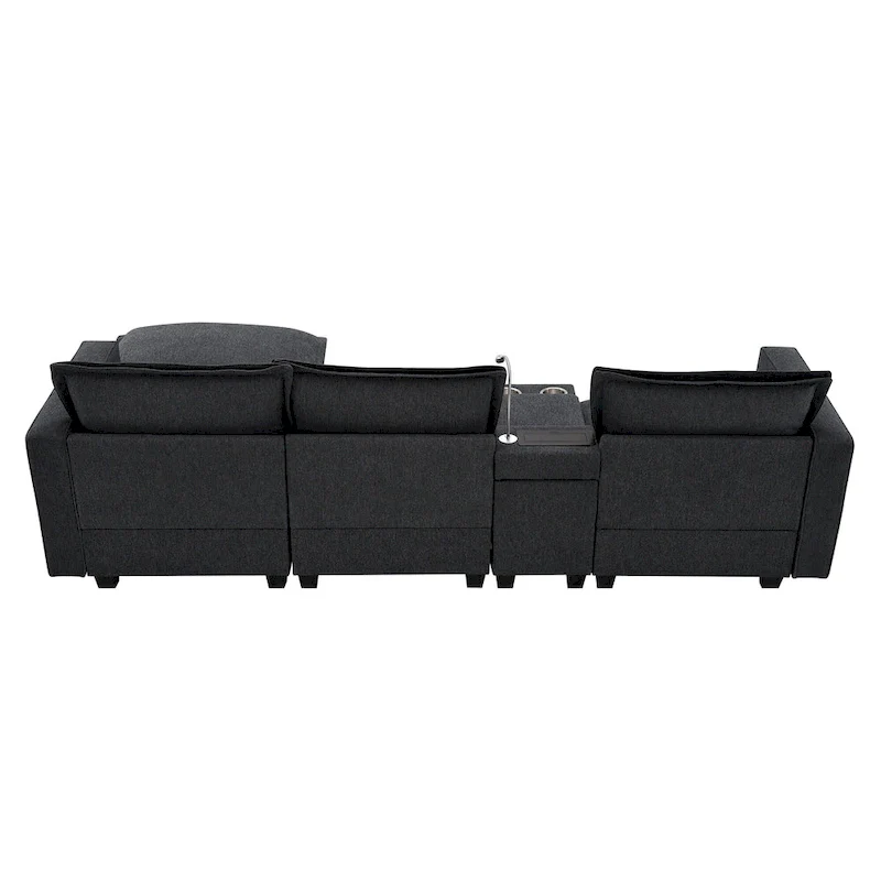 109 Chenille Modular Sectional Sofa with USB Console