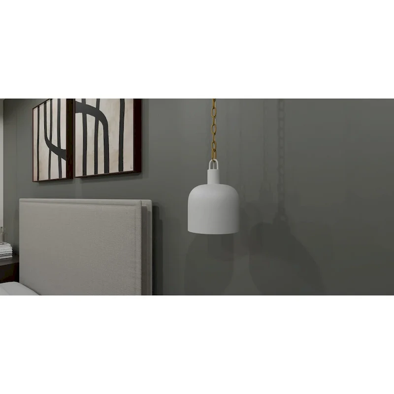 Raquel 1-Light Matte White Mini Pendant Light