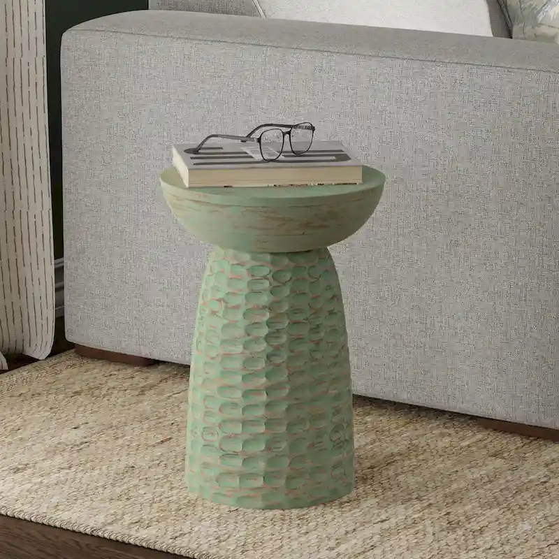 Solid Wood Accent Table - 12.6