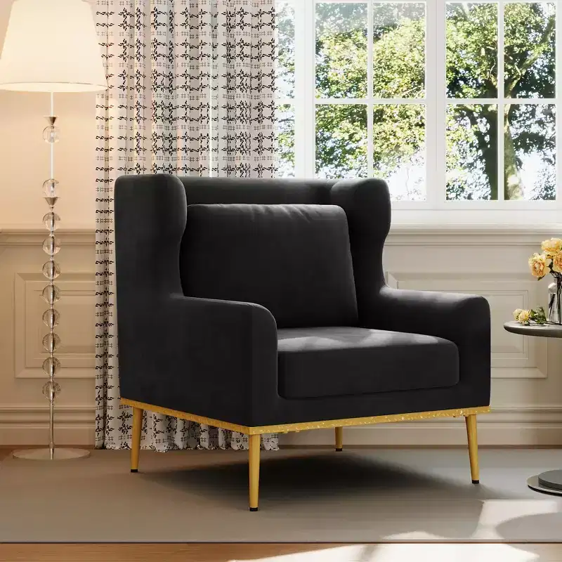 Christopher Knight Home Galina Modern Velvet Armchair with Pillow