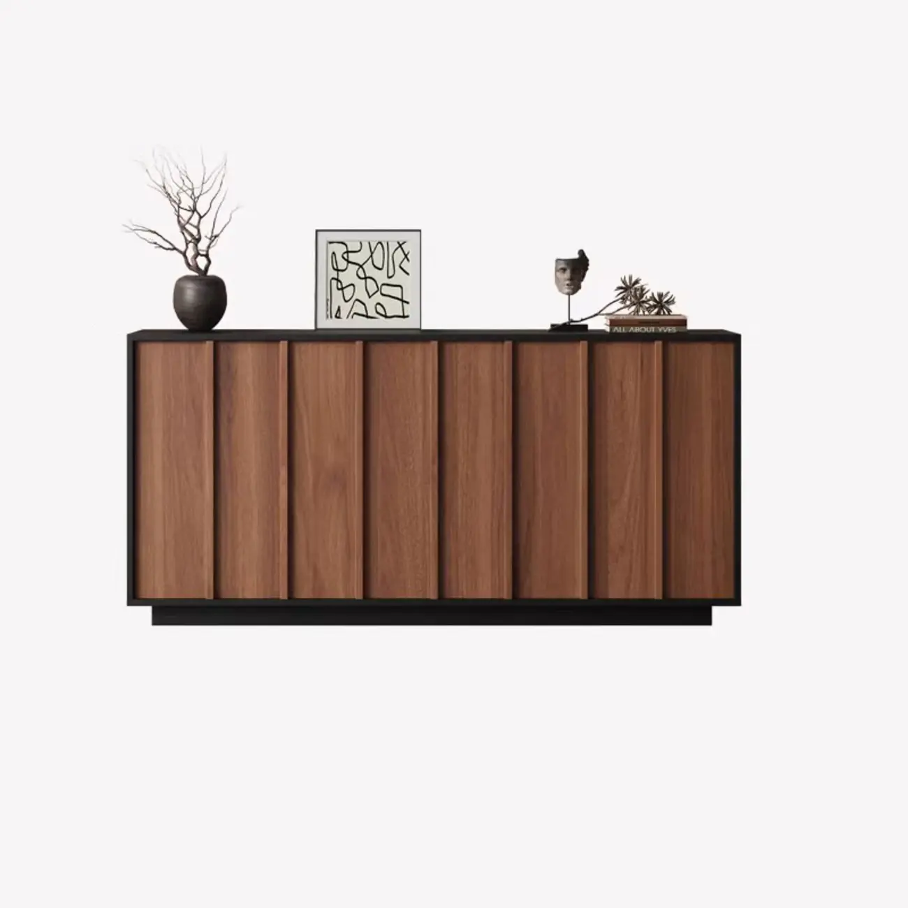 Modern Wood Buffet with Alterable Shelf and Drawers