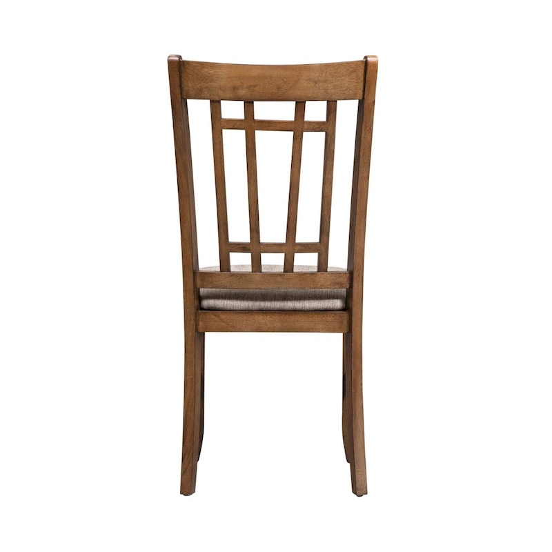 Santa Rosa Antique Honey Lattice Back Side Chair (Set of 2)