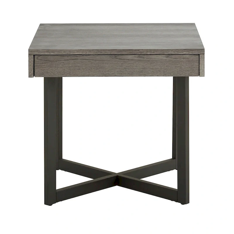 Eldersley Wood Finish End Table with One Drawer by iNSPIRE Q Modern