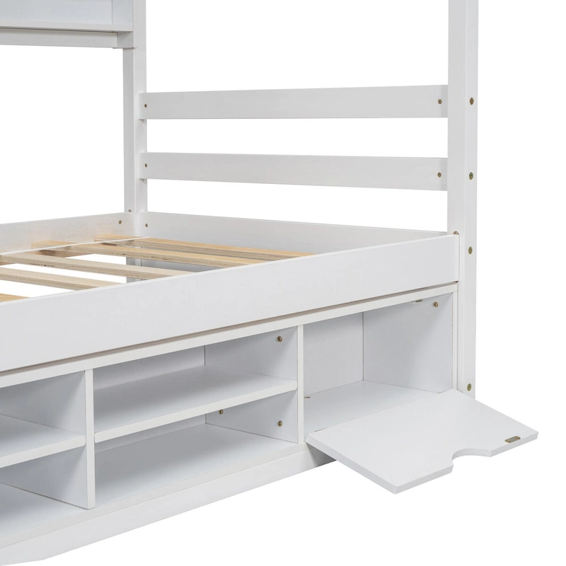 QQ Twin House Bed with Roof Frame