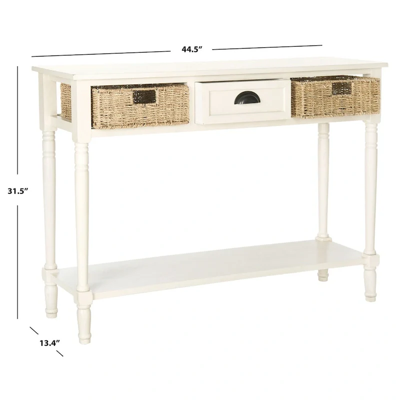 SAFAVIEH Edyth Grey Console - 44.5 x 13.4 x 31.5 - 45Wx13Dx32H