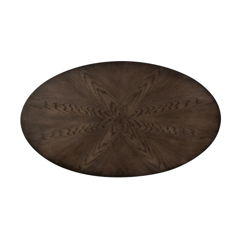 Penton Espresso Stone Oval Cocktail Table