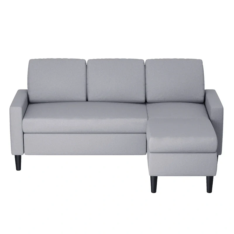 Futzca 74 Convertible Sectional Sofa Couch, Small L-Shaped Sofa