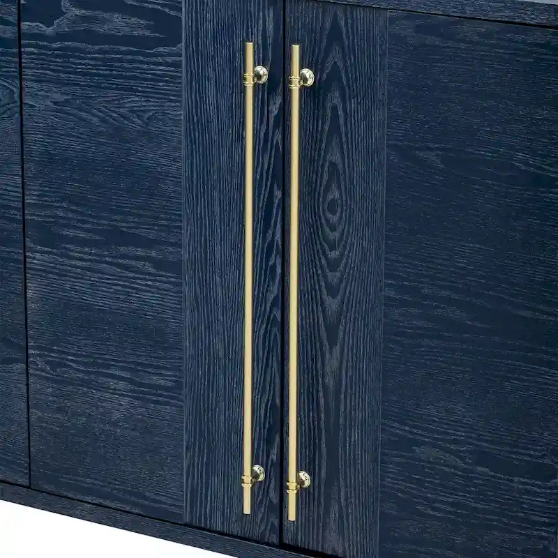 Wood Traditional Style Sideboard with Adjustable Shelves