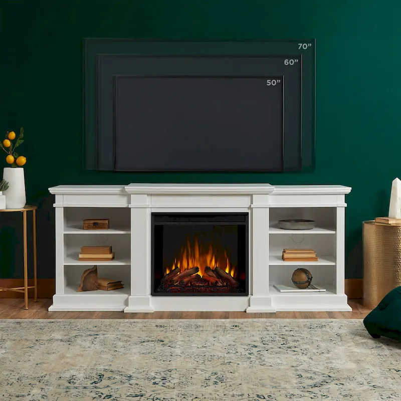 Fresno 72  Media Electric Fireplace by Real Flame