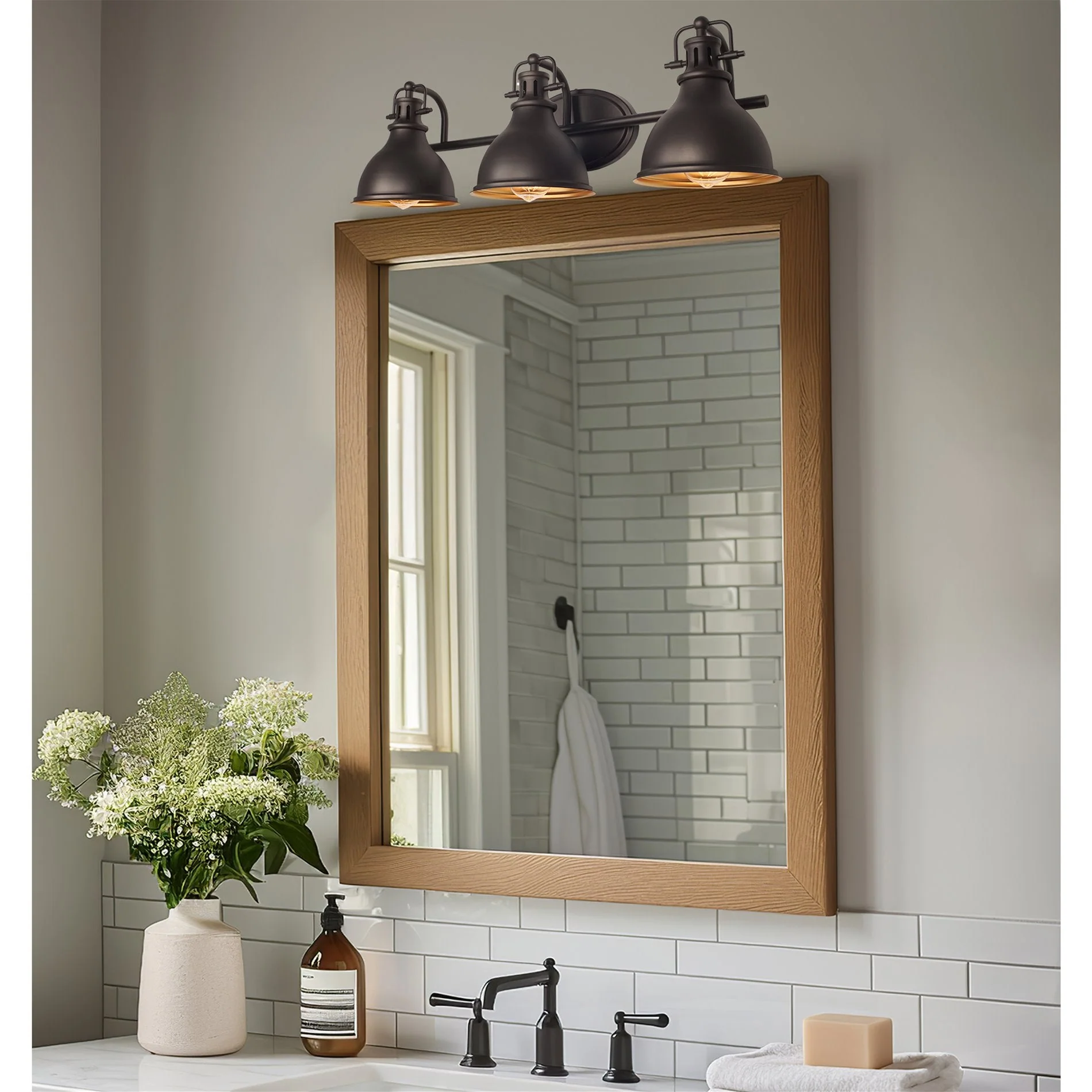 Beacon 27 3-Light Traditional Vanity/Bathroom Light
