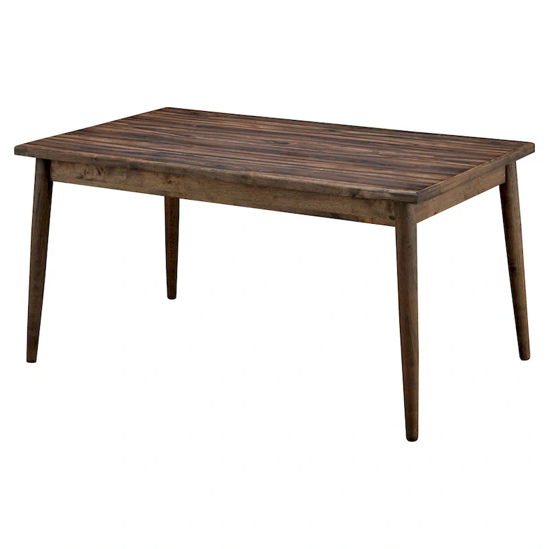 Sevo Midcentury Modern Brown 59-inch Dining Table
