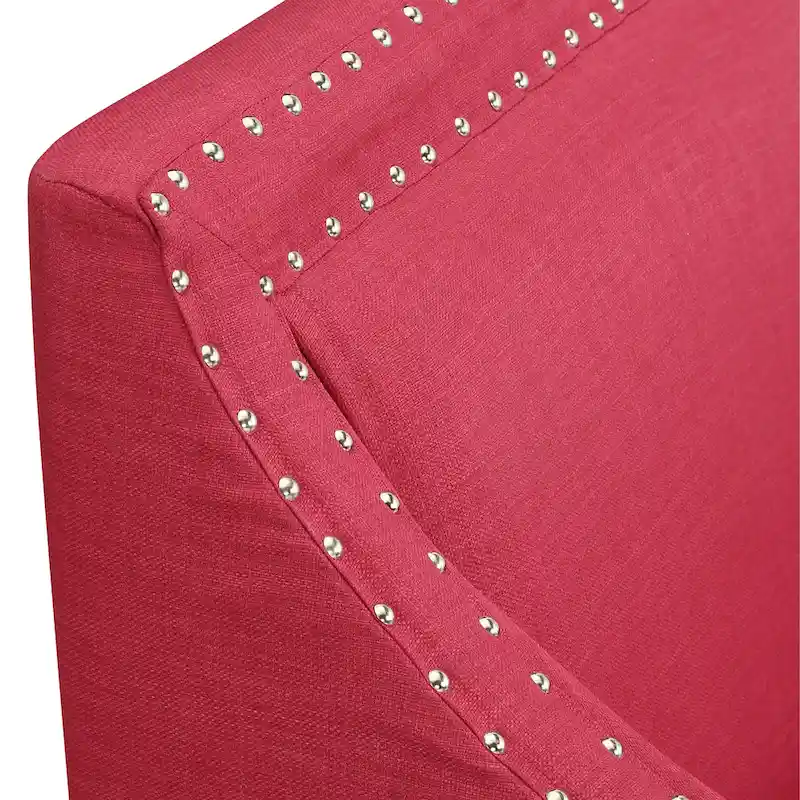 Erica Accent Armchair with Chrome Nailhead Trim