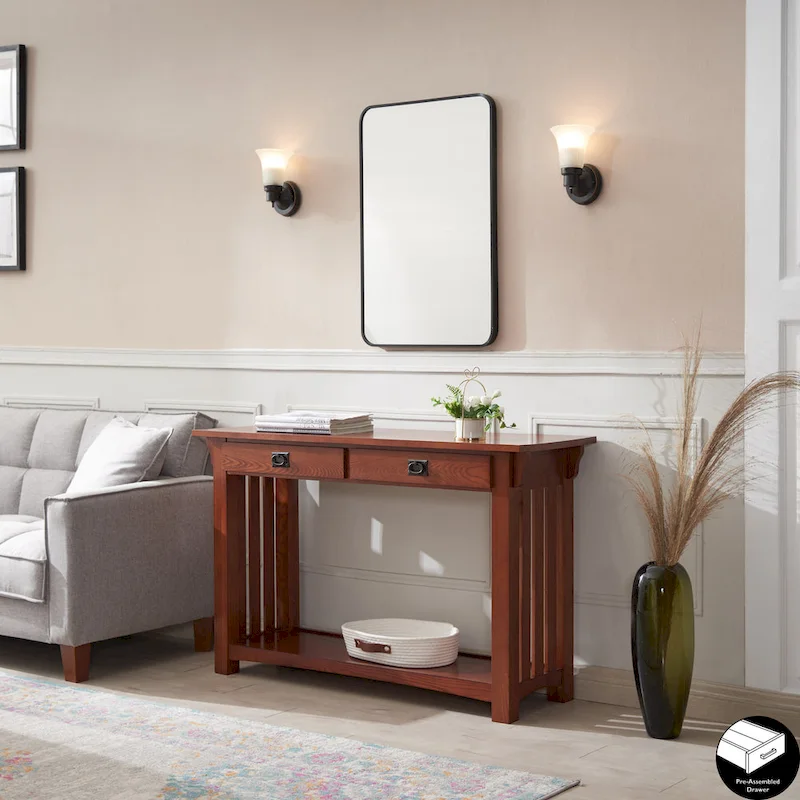 Leick Home 8233 Mission Console Table for Entryway