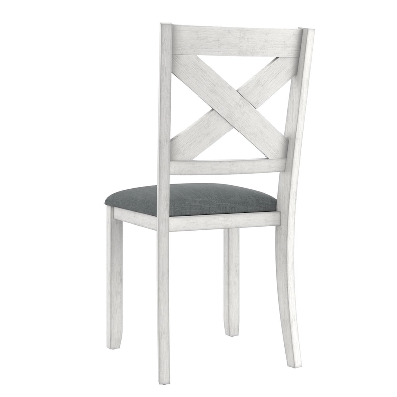 VECELO Dining Table Set with Bench, Solid Wood Rectangular Extendable Dining Table & 4 Solid Wood Dining Chairs