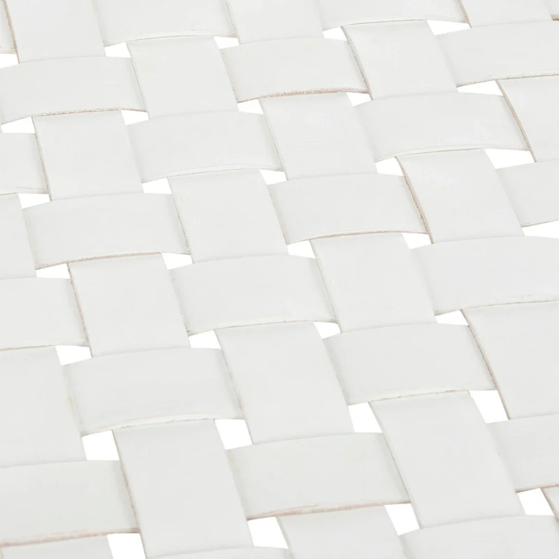 SAFAVIEH Manervia Wood & Leather Bench - 47Wx16Dx18H