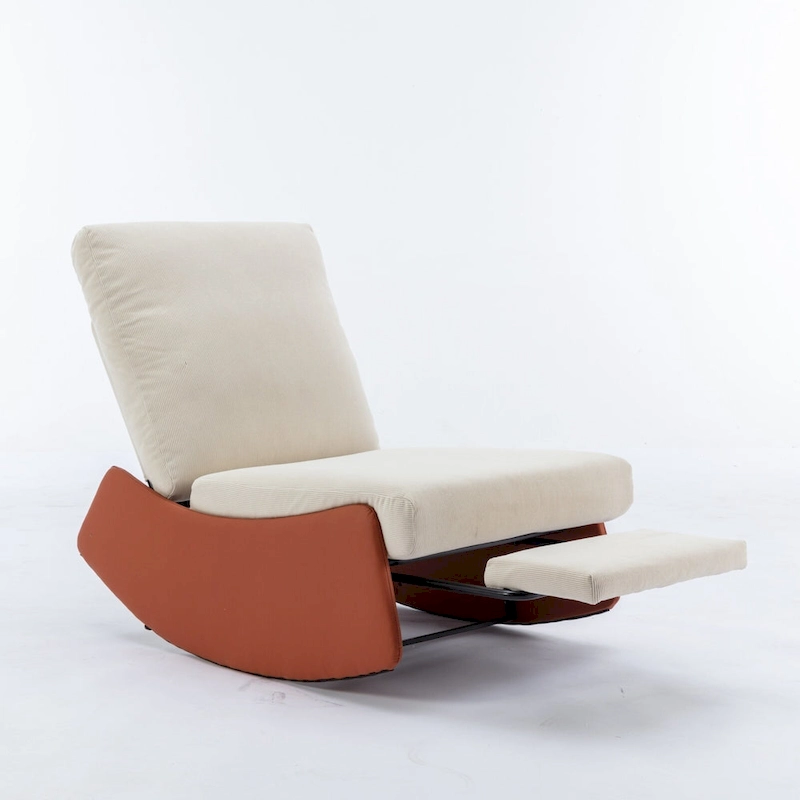 GDFStudio Modern Rocking Chair Recliner with Footrest