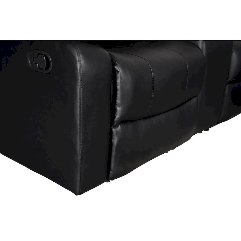 106 Manual Reclining Modular Sectional Couch with 1 Console & 2 Cup Holders, Living Room/Office