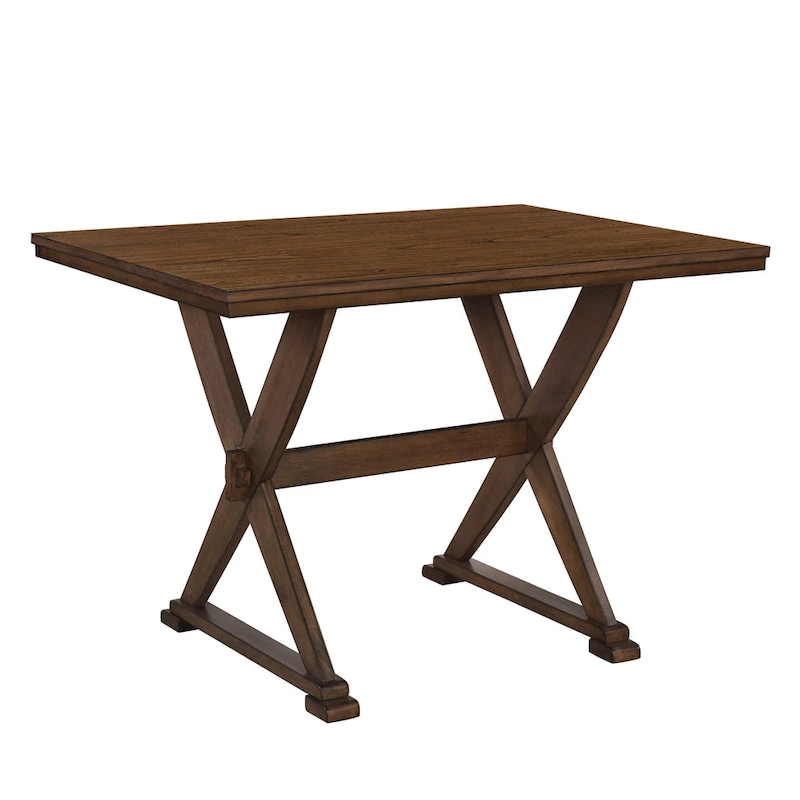 Mid-Century Wood 5-Piece Dining Table Set