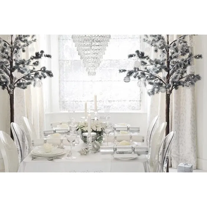 Stackable Mid Century Modern Crystal Clear Side Chairs Dining Living Room Transparent No Arms Accent Desk