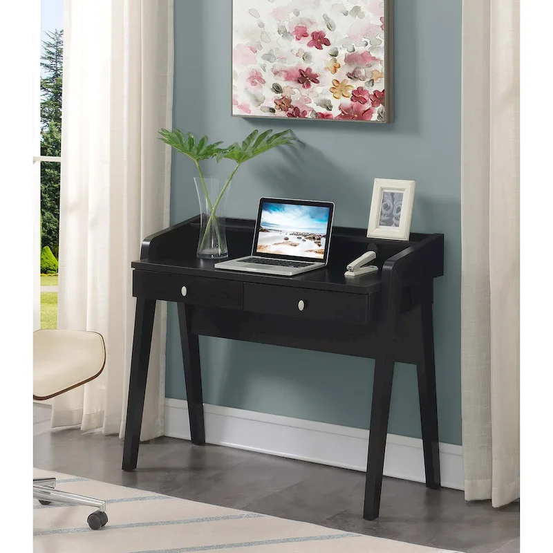 Deluxe 2 Drawer Desk with Shelf
