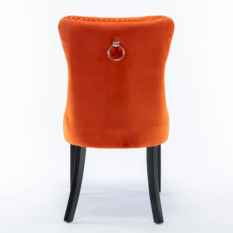 Velvet Upholstered Dining Chair 2-Pcs Set