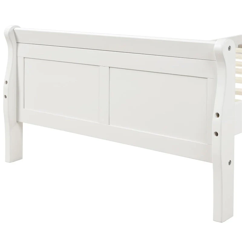 Harper & Bright Designs Wood Twin Sleigh Bed with Headboard and Footboard