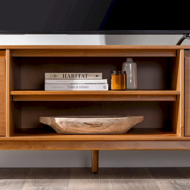 Middlebrook 70-inch Mid-Century Solid Wood TV Stand