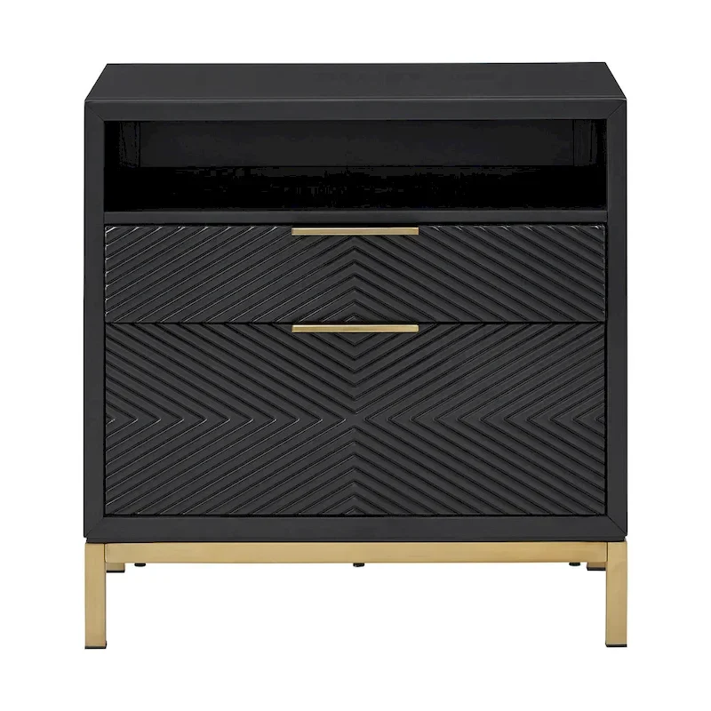 Elea Carved Chevron Bedroom Set by iNSPIRE Q Bold