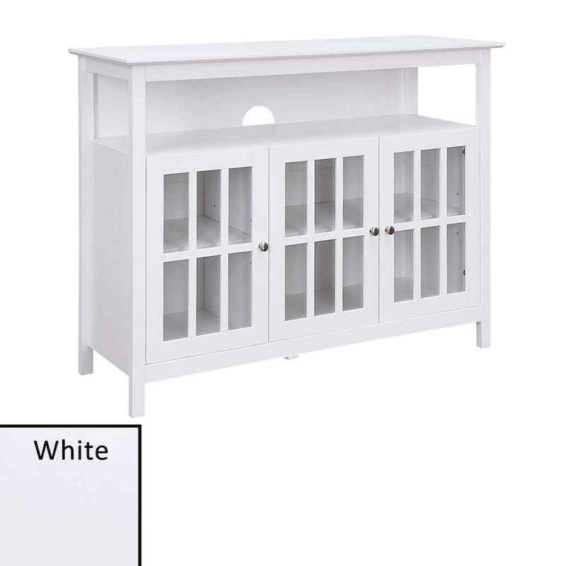 Convenience Concepts Big Sur Deluxe TV Stand with Storage Cabinets and Shelf for TVs up to 55 Inches