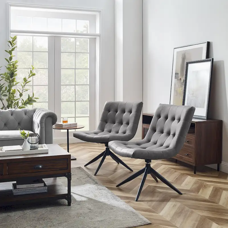 Art Leon Swivel Home Office Accent Chair