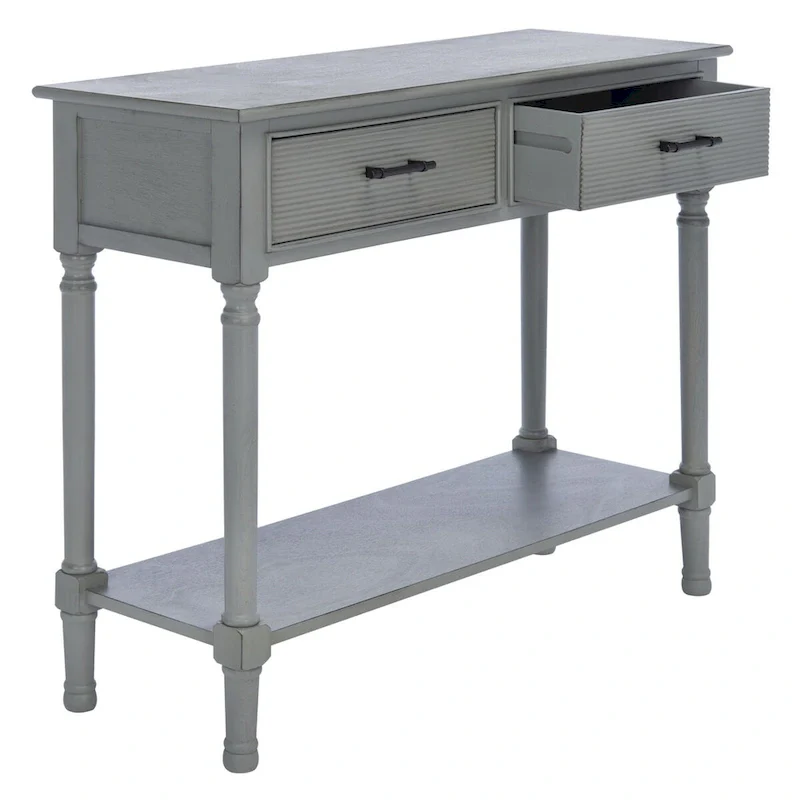 SAFAVIEH Sinda 2-Drawer Console Table - 35.5 W x 13 L x 29.5 H - 36Wx13Dx30H