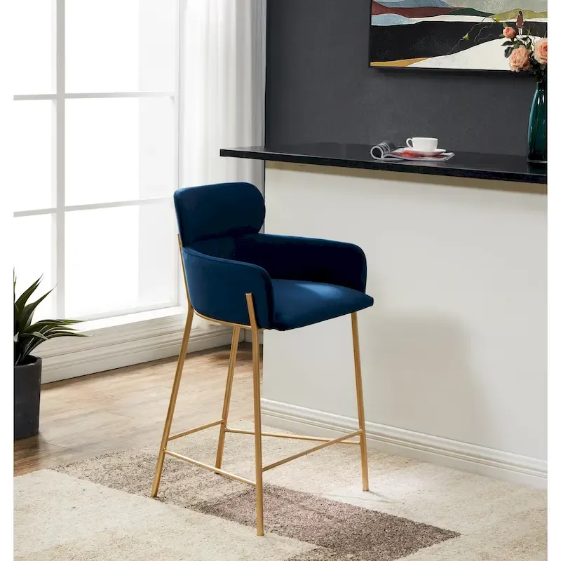 SAFAVIEH Couture Sejada 26-inch Counter Stool - 23 In. W x 21 In. D x 38 In. H - 23Wx21Dx38H