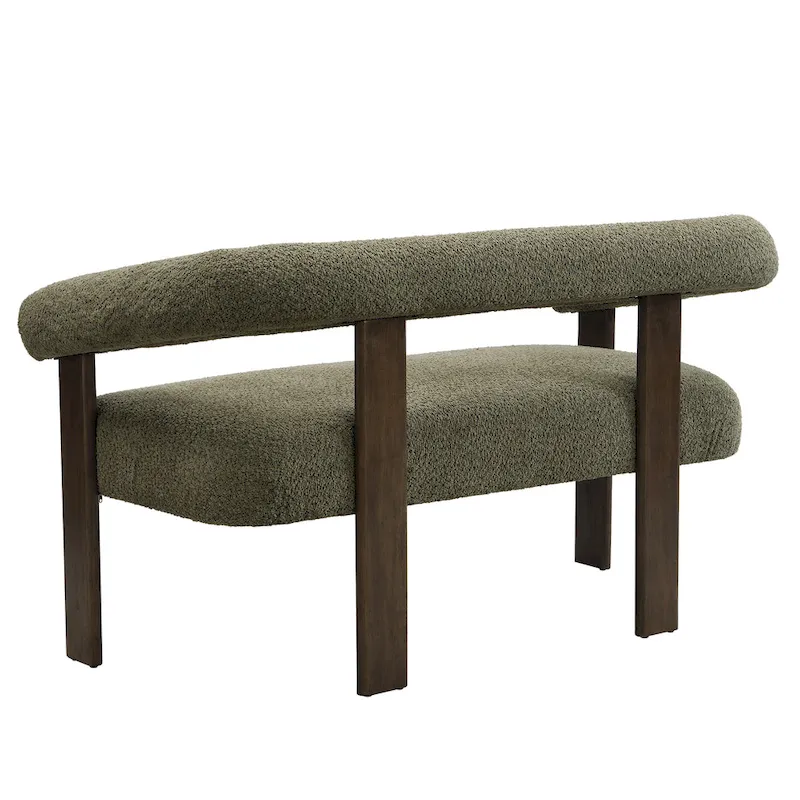 Loft Round armrest loveseat Rubber Wood