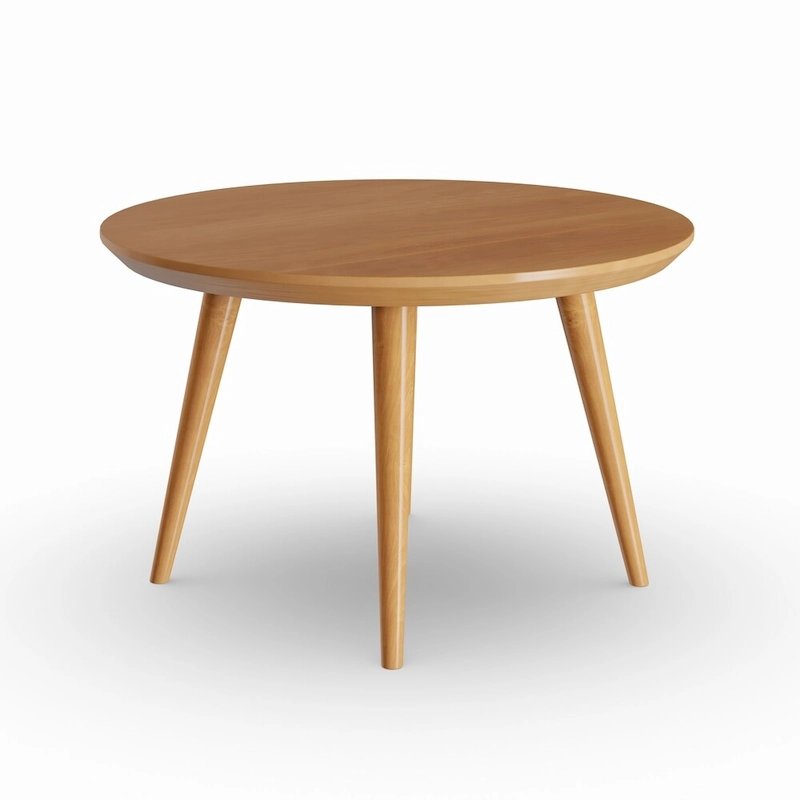 Carson Carrington Olgod Mid-century Cherry Round Coffee Table