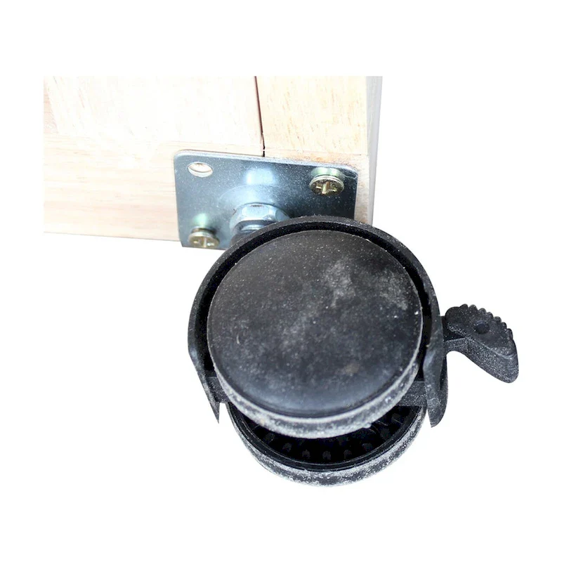 Estelle Unfinished Solid Parawood Kitchen Trolley